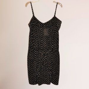AQUA-JUMPER-NAVY-POLKADOT-MED-NWT!